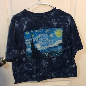 Starry Night Cropped T-shirt